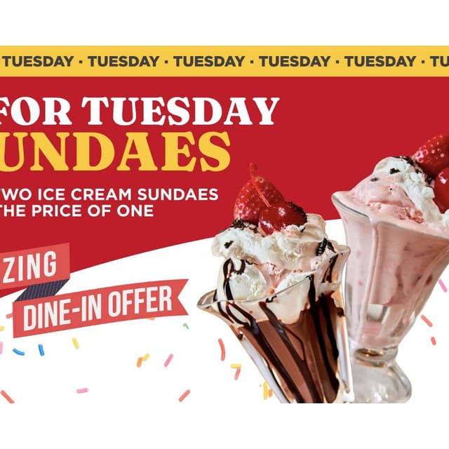 2 For Tuesday Sundaes