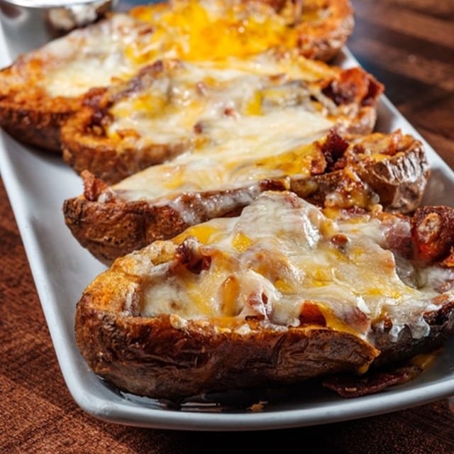 LOADED POTATO SKINS.