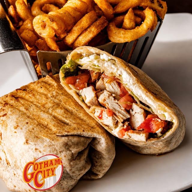 CHICKEN CAESAR WRAP.