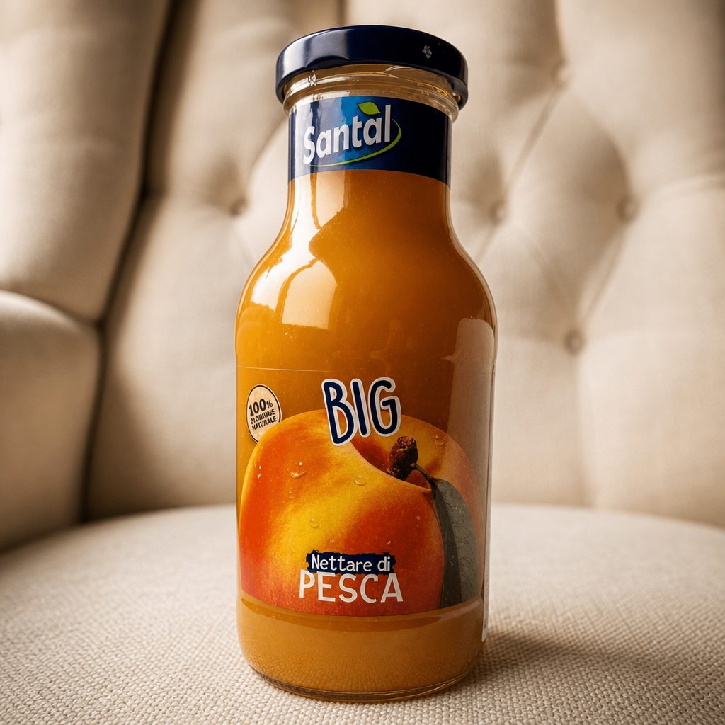Santal Peach Juice.