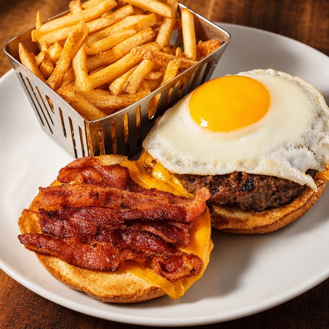 UP ALL NIGHT BURGER.