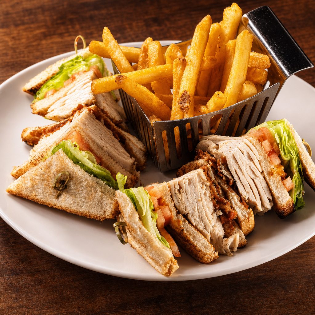Triple Decker Club Sandwiches.