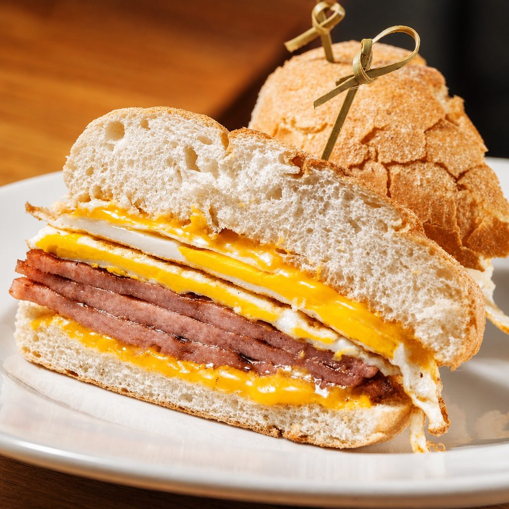 Taylor Ham & Egg Sandwich.