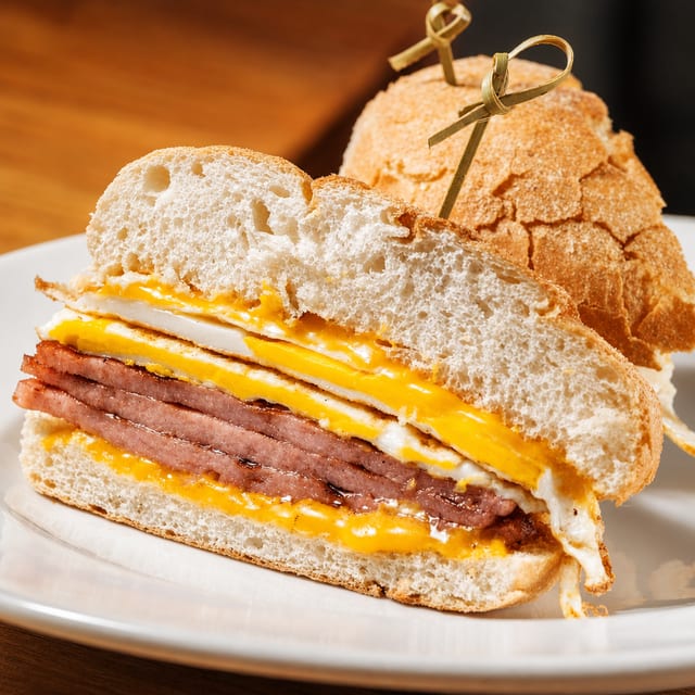 TAYLOR HAM & EGG SANDWICH.