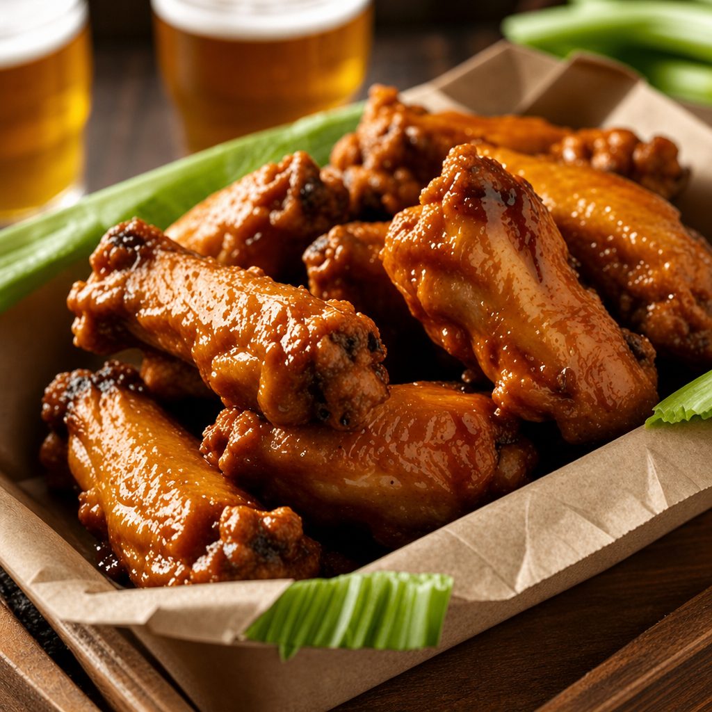 Buffalo Wings Half Tray.
