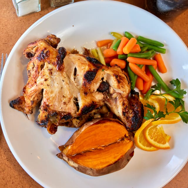 ROASTED HALF CHICKEN.