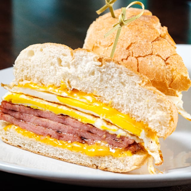 TAYLOR HAM & EGG SANDWICH.