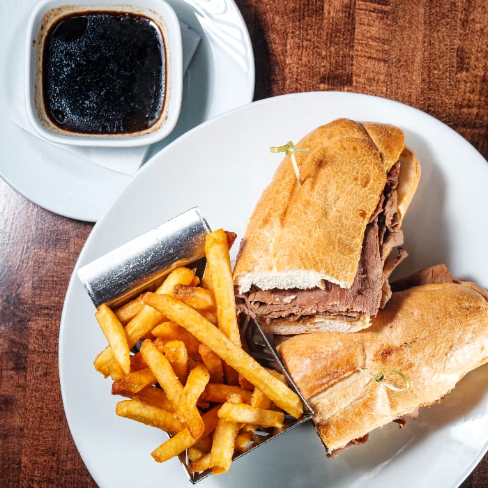 French Dip Sandwich.